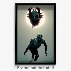 Pixel Art Poster - Distorted Grotesque (8 Bit Psychedelic Video Game Print)