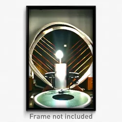 Pixel Art Poster - Oval Drying Machine (8 Bit Psychedelic Video Game Print)