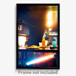 Pixel Art Poster - Cold Bar (8 Bit Psychedelic Trippy Weird Video Game Print)