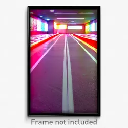 Pixel Art Poster - Plastic Lane (8 Bit Psychedelic Trippy Video Game Print)