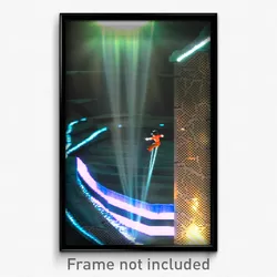 Pixel Art Poster - Virtual Pit (8 Bit Psychedelic Trippy Weird Video Game Print)