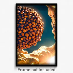 Pixel Art Poster - Nutty View (8 Bit Psychedelic Trippy Weird Video Game Print)