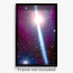 Pixel Art Poster - Simple Nebula (8 Bit Psychedelic Trippy Video Game Print)