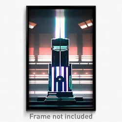 Pixel Art Poster - Modern Empire (8 Bit Psychedelic Trippy Video Game Print)