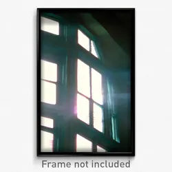 Pixel Art Poster - Reflecting Window (8 Bit Psychedelic Trippy Video Game Print)