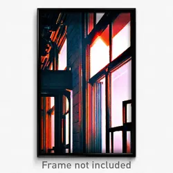 Pixel Art Poster - Stark Amsterdam (8 Bit Psychedelic Trippy Video Game Print)