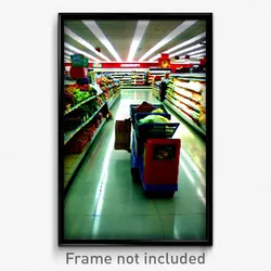 Pixel Art Poster - Adventurous Grocery Store (8 Bit Video Game Print)