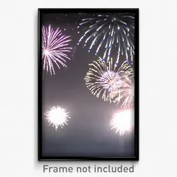 Pixel Art Poster - Gray Fireworks (8 Bit Psychedelic Trippy Video Game Print)