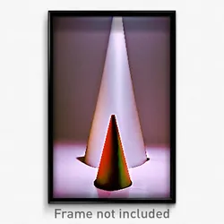 Pixel Art Poster - Huge Cone (8 Bit Psychedelic Trippy Weird Video Game Print)
