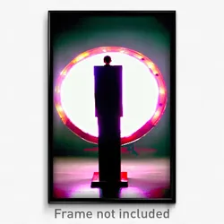 Pixel Art Poster - Authentic Stand (8 Bit Psychedelic Trippy Video Game Print)