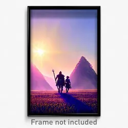 Pixel Art Poster - Accomplished Shire (8 Bit Psychedelic Video Game Print)