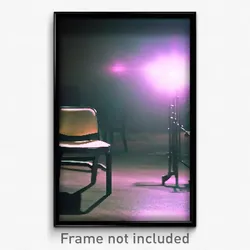 Pixel Art Poster - Lonely Chair (8 Bit Psychedelic Trippy Video Game Print)