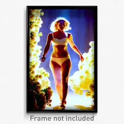 Pixel Art Poster - Bountiful Body (8 Bit Psychedelic Trippy Video Game Print)
