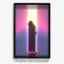 Pixel Art Poster - Smoggy Vike (8 Bit Psychedelic Trippy Weird Video Game Print)