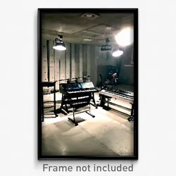Pixel Art Poster - Concrete Music Studio (8 Bit Psychedelic Video Game Print)