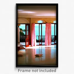 Pixel Art Poster - Conventional Villa (8 Bit Psychedelic Video Game Print)