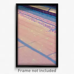 Pixel Art Poster - Frosty Court (8 Bit Psychedelic Trippy Video Game Print)