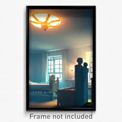 Pixel Art Poster - Modest Hospice (8 Bit Psychedelic Trippy Video Game Print)