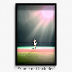 Pixel Art Poster - Attractive Court (8 Bit Psychedelic Trippy Video Game Print)