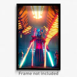 Pixel Art Poster - Vivid Keep (8 Bit Psychedelic Trippy Weird Video Game Print)
