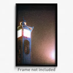 Pixel Art Poster - Dim Paris (8 Bit Psychedelic Trippy Weird Video Game Print)