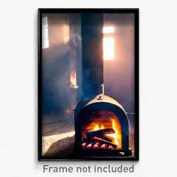 Pixel Art Poster - Unnatural Furnace (8 Bit Psychedelic Trippy Video Game Print)