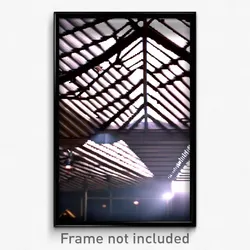 Pixel Art Poster - Harmonious Roof (8 Bit Psychedelic Trippy Video Game Print)