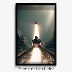 Pixel Art Poster - Frightening Pass (8 Bit Psychedelic Trippy Video Game Print)