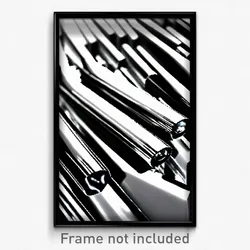 Pixel Art Poster - Silver Stocks (8 Bit Psychedelic Trippy Video Game Print)