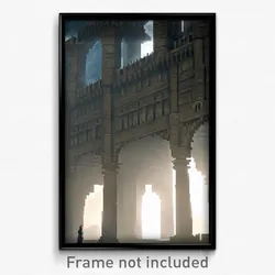 Pixel Art Poster - Standard Citadel (8 Bit Psychedelic Trippy Video Game Print)