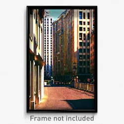 Pixel Art Poster - Unkempt European City (8 Bit Psychedelic Video Game Print)