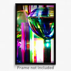 Pixel Art Poster - Vibrant Glass (8 Bit Psychedelic Trippy Video Game Print)