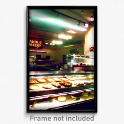 Pixel Art Poster - Infamous Bakery (8 Bit Psychedelic Trippy Video Game Print)