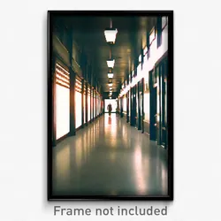 Pixel Art Poster - Terrific Corridor (8 Bit Psychedelic Trippy Video Game Print)