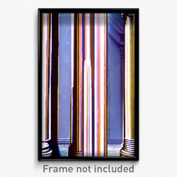 Pixel Art Poster - International Column (8 Bit Psychedelic Video Game Print)