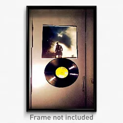 Pixel Art Poster - Dreary Vinyl Record (8 Bit Psychedelic Video Game Print)