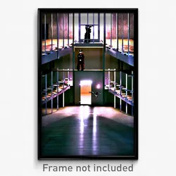 Pixel Art Poster - Treasured Prison (8 Bit Psychedelic Trippy Video Game Print)