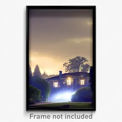 Pixel Art Poster - Dreary Estate (8 Bit Psychedelic Trippy Video Game Print)