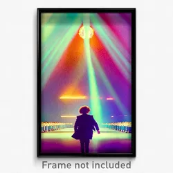 Pixel Art Poster - Hard To Find March (8 Bit Psychedelic Video Game Print)