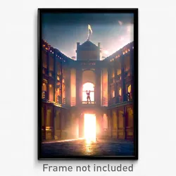 Pixel Art Poster - Agile Aerie (8 Bit Psychedelic Trippy Weird Video Game Print)