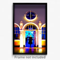Pixel Art Poster - Bright Inn (8 Bit Psychedelic Trippy Weird Video Game Print)