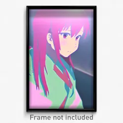 Pixel Art Poster - Muted Anime (8 Bit Psychedelic Trippy Weird Video Game Print)