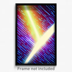 Pixel Art Poster - Distinct Hyperspace (8 Bit Psychedelic Video Game Print)