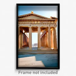 Pixel Art Poster - Fantastic Acropolis (8 Bit Psychedelic Video Game Print)
