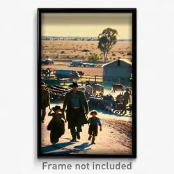 Pixel Art Poster - Rural Muster (8 Bit Psychedelic Trippy Video Game Print)