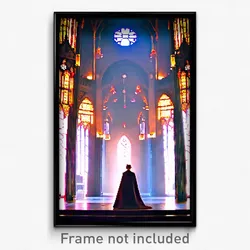 Pixel Art Poster - Enchanting Nave (8 Bit Psychedelic Trippy Video Game Print)