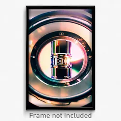 Pixel Art Poster - Glass Aperture (8 Bit Psychedelic Trippy Video Game Print)