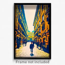 Pixel Art Poster - Memorable Vienna (8 Bit Psychedelic Trippy Video Game Print)