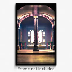 Pixel Art Poster - Zealous Resting Place (8 Bit Psychedelic Video Game Print)