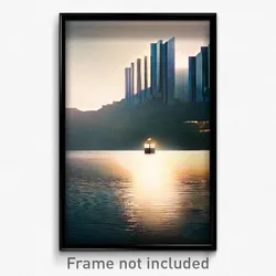 Pixel Art Poster - Modern Firth (8 Bit Psychedelic Trippy Video Game Print)